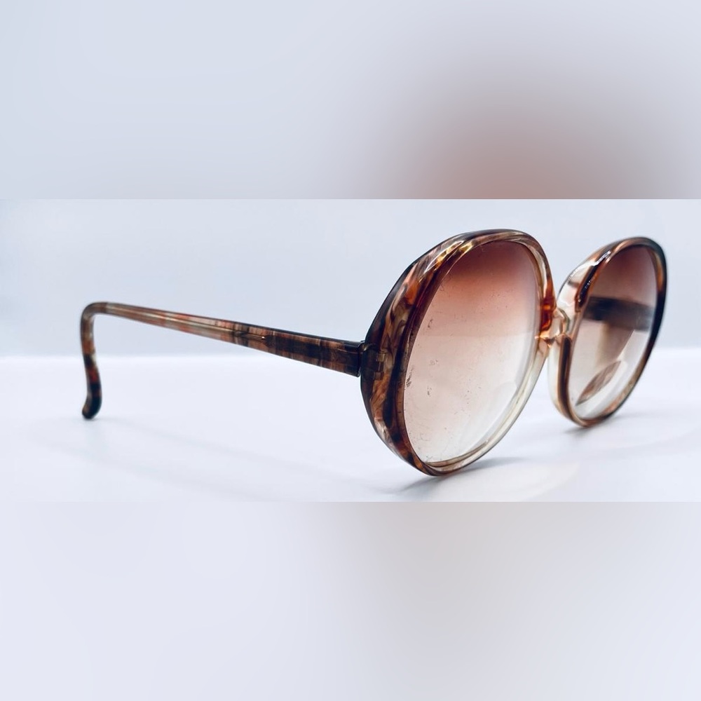 Vintage C.V. Candy Harvest Tortoise Round Sunglasses Frames Only